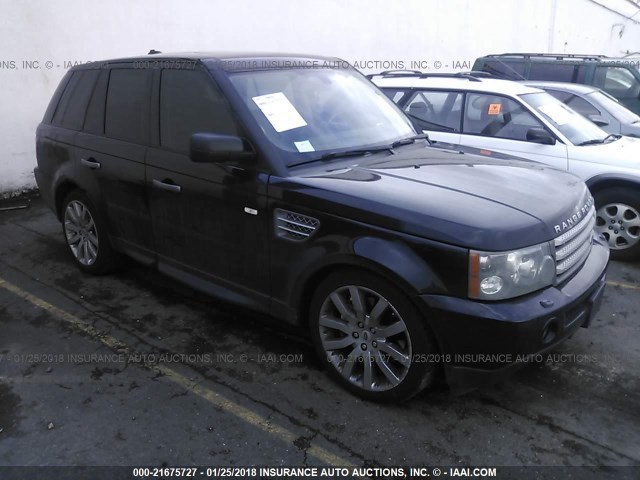 SALSH23468A168154 - 2008 LAND ROVER RANGE ROVER SPORT SUPERCHARGED BLACK photo 1