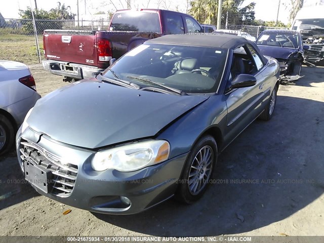 1C3EL55R26N131531 - 2006 CHRYSLER SEBRING TOURING BLUE photo 2