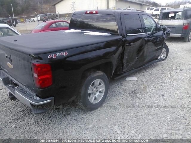 3GCUKREC7FG114312 - 2015 CHEVROLET SILVERADO K1500 LT BLACK photo 4