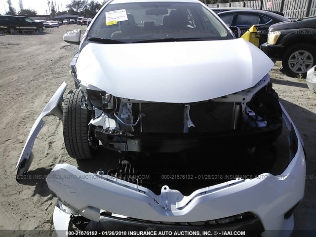 2T1BURHE1GC560613 - 2016 TOYOTA COROLLA L/LE/LE PLS/PRM/S/S PLS WHITE photo 6