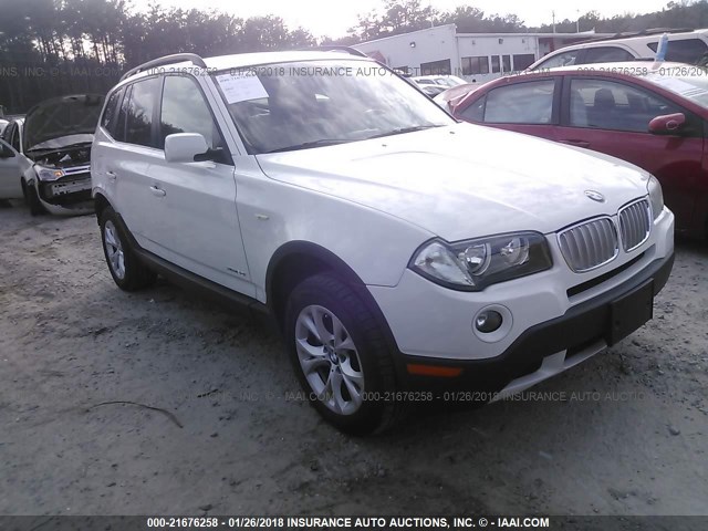 WBXPC93409WJ28339 - 2009 BMW X3 XDRIVE30I WHITE photo 1