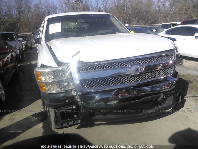 3GCEC13C89G290442 - 2009 CHEVROLET SILVERADO C1500/C1500  LS WHITE photo 6