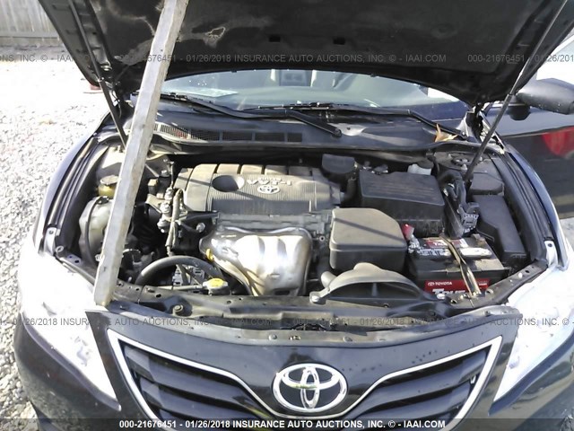 4T1BF3EK3AU059424 - 2010 TOYOTA CAMRY SE/LE/XLE 黑色 照片 10