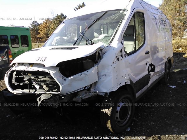 1FTNR1CM2FKB00596 - 2015 FORD TRANSIT T-250 WHITE photo 2