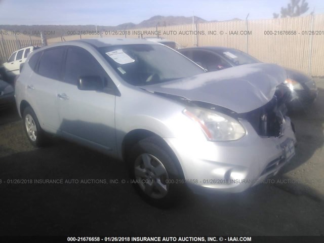 JN8AS5MV6BW287642 - 2011 NISSAN ROGUE S/SV/KROM SILVER photo 1