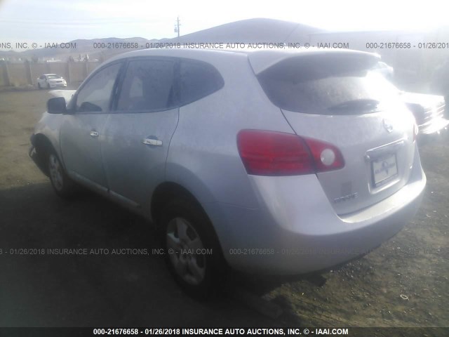 JN8AS5MV6BW287642 - 2011 NISSAN ROGUE S/SV/KROM SILVER photo 3