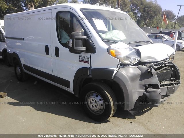 3C6TRVAG2JE102315 - 2018 RAM PROMASTER 1500 1500 STANDARD WHITE photo 1