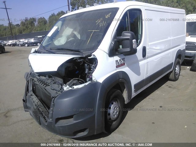 3C6TRVAG2JE102315 - 2018 RAM PROMASTER 1500 1500 STANDARD WHITE photo 2