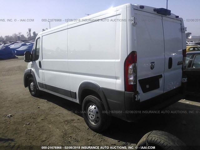 3C6TRVAG2JE102315 - 2018 RAM PROMASTER 1500 1500 STANDARD WHITE photo 3