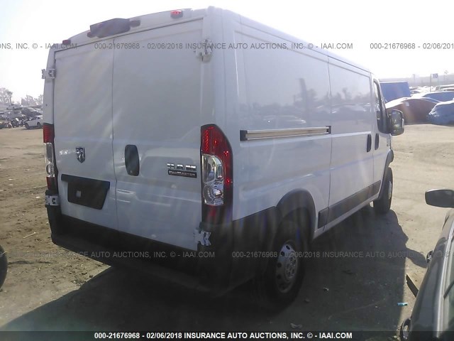 3C6TRVAG2JE102315 - 2018 RAM PROMASTER 1500 1500 STANDARD WHITE photo 4