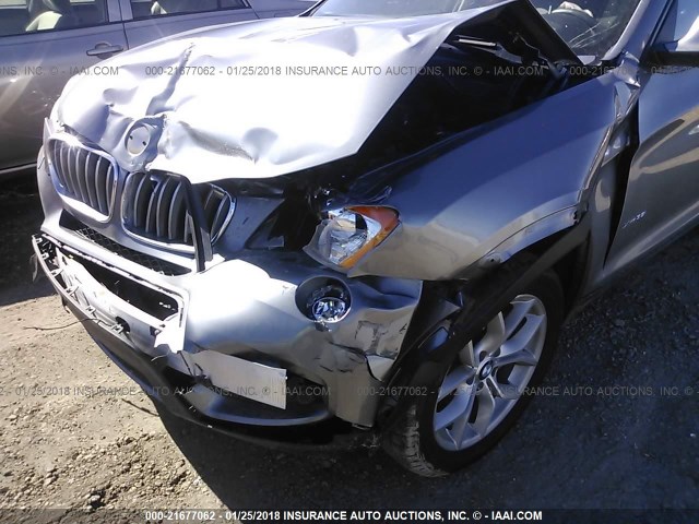 5UXWX7C56E0K31156 - 2014 BMW X3 XDRIVE35I GRAY photo 6