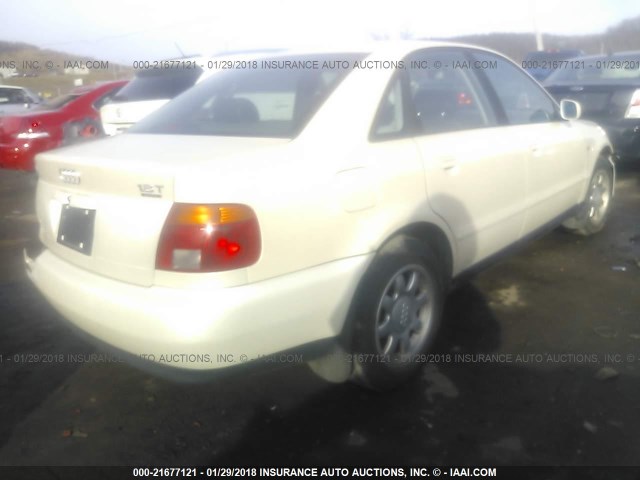 WAUCB88D8VA257578 - 1997 AUDI A4 1.8T QUATTRO CREAM photo 4