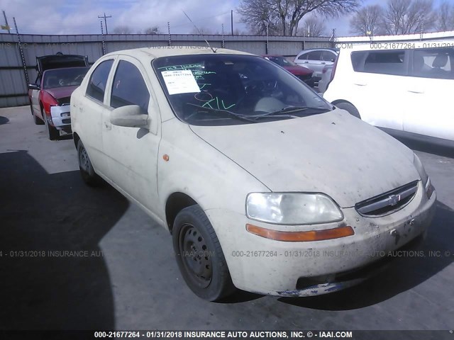 KL1TD52674B248778 - 2004 CHEVROLET AVEO TAN photo 1