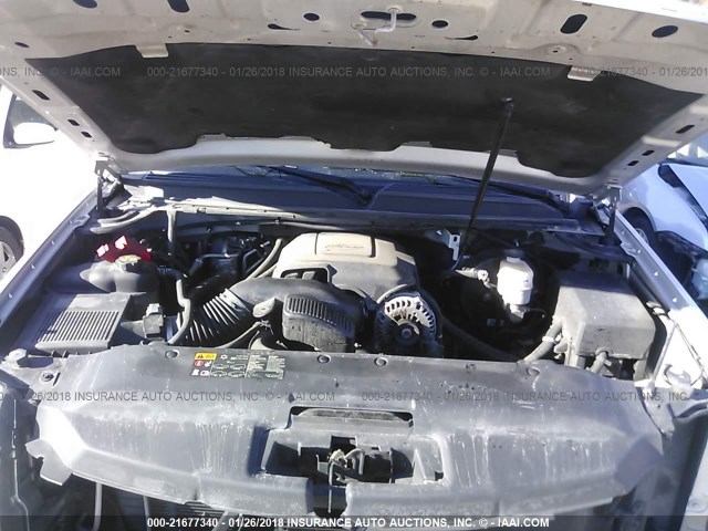 1GYS3BEF7CR191323 - 2012 CADILLAC ESCALADE LUXURY ვერცხლისფერი ფოტო 10