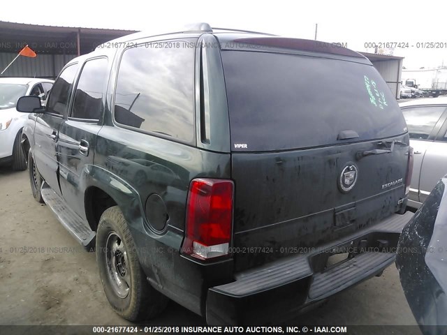 1GYEK63NX3R118013 - 2003 CADILLAC ESCALADE LUXURY أخضر صورة 3
