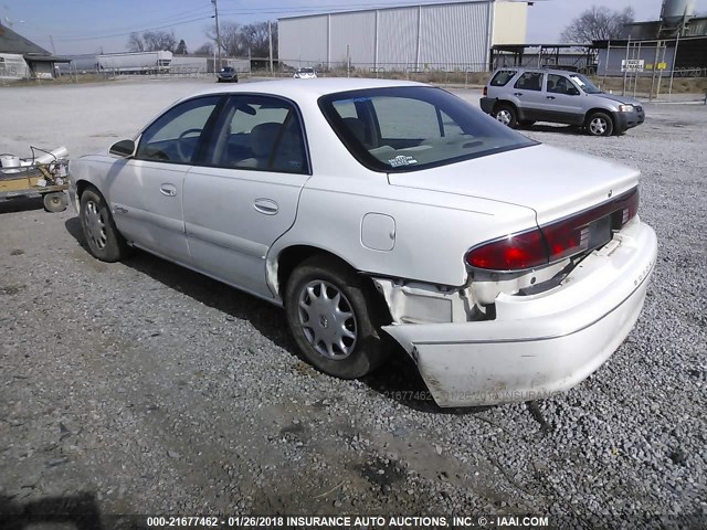 2G4WS52J811259201 - 2001 BUICK CENTURY CUSTOM WHITE photo 3