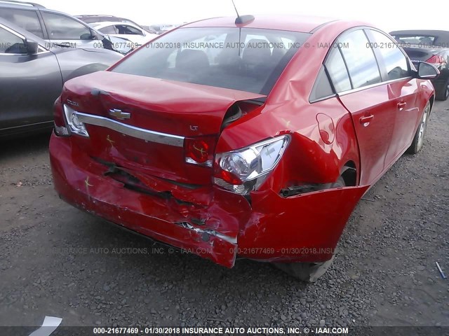 1G1PE5SB8G7225224 - 2016 CHEVROLET CRUZE LIMITED LT RED photo 6