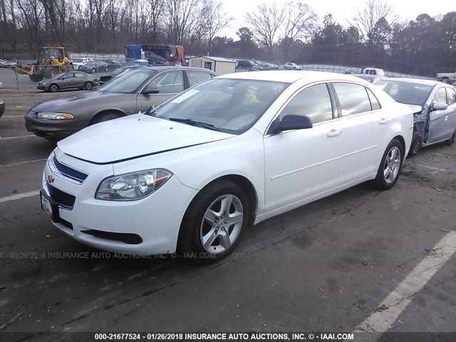 1G1ZB5E07CF210127 - 2012 CHEVROLET MALIBU LS 白色 照片 2