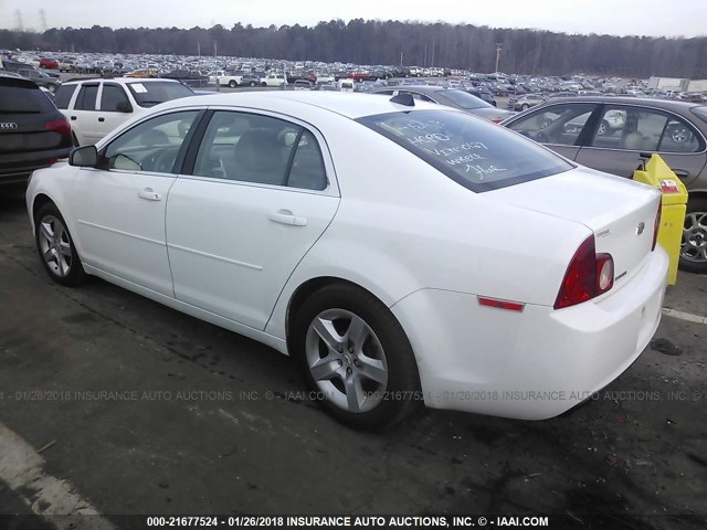 1G1ZB5E07CF210127 - 2012 CHEVROLET MALIBU LS 白色 照片 3