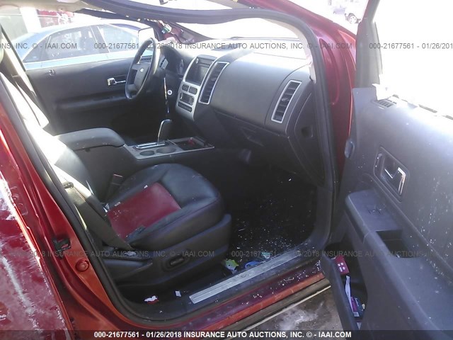 2FMDK49C48BA09404 - 2008 FORD EDGE LIMITED MAROON photo 5