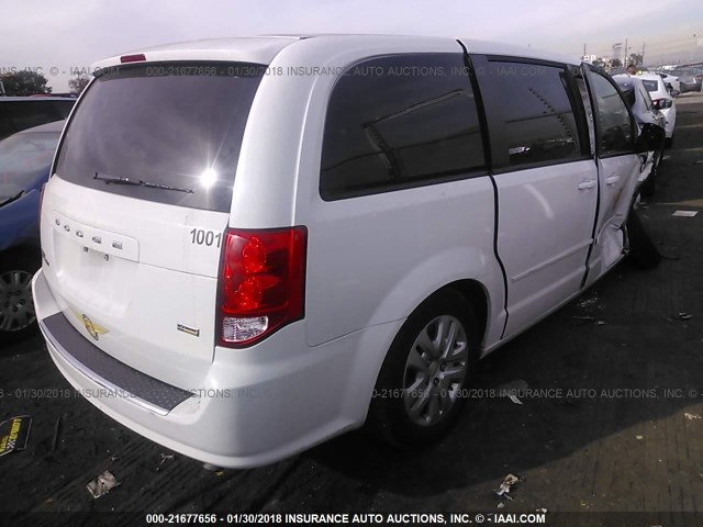 2C4RDGBG2FR660781 - 2015 DODGE GRAND CARAVAN SE WHITE photo 4