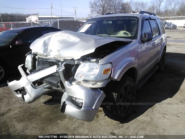 1FMEU73E57UB30851 - 2007 FORD EXPLORER XLT SILVER photo 2