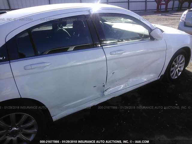 1C3CCBBG4DN573457 - 2013 CHRYSLER 200 TOURING WHITE photo 6