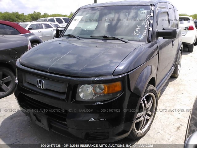 5J6YH18987L008239 - 2007 HONDA ELEMENT SC BLACK photo 2