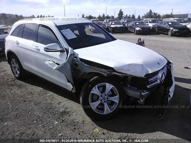 WDC0G4JB2HV005700 - 2017 MERCEDES-BENZ GLC 300 WHITE photo 1