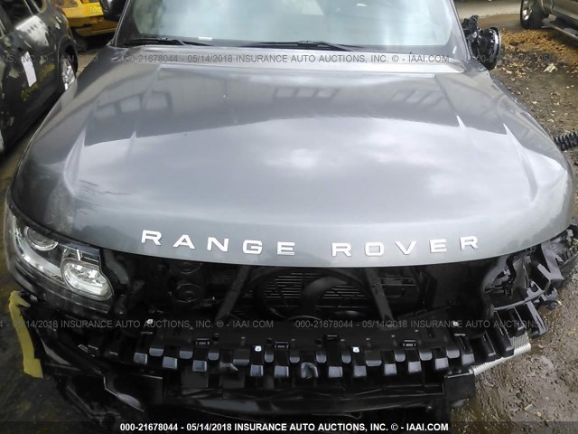SALGV2TF6FA227930 - 2015 LAND ROVER RANGE ROVER AUTOBIOGRAPHY GRAY photo 10
