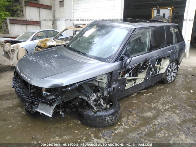 SALGV2TF6FA227930 - 2015 LAND ROVER RANGE ROVER AUTOBIOGRAPHY GRAY photo 2