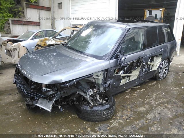 SALGV2TF6FA227930 - 2015 LAND ROVER RANGE ROVER AUTOBIOGRAPHY GRAY photo 6