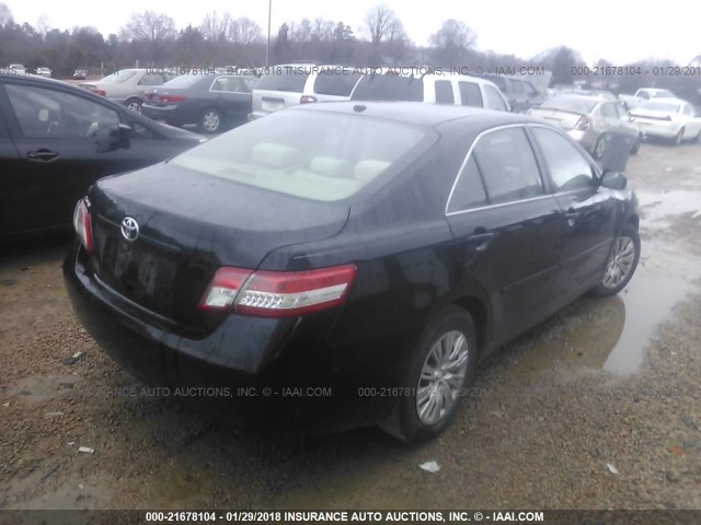 4T1BF3EK6BU751484 - 2011 TOYOTA CAMRY SE/LE/XLE BLACK photo 4