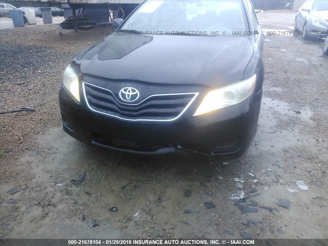 4T1BF3EK6BU751484 - 2011 TOYOTA CAMRY SE/LE/XLE BLACK photo 6