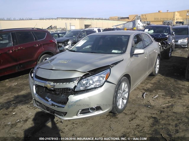 1G11D5SL3FF176665 - 2015 CHEVROLET MALIBU 2LT Champagne photo 2