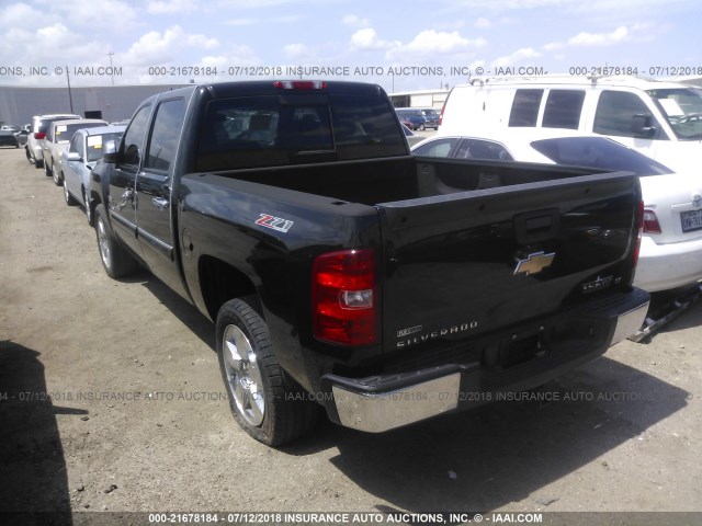 3GCRCSE06AG297470 - 2010 CHEVROLET SILVERADO C1500 LT BLACK photo 3