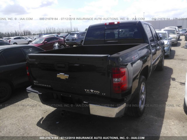 3GCRCSE06AG297470 - 2010 CHEVROLET SILVERADO C1500 LT BLACK photo 4