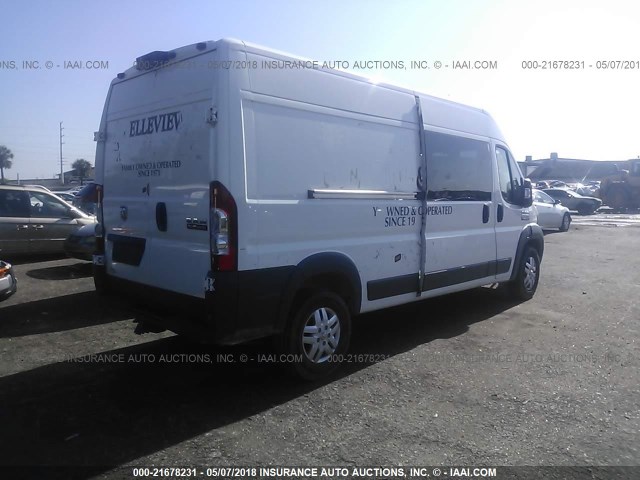 3C6TRVDGXGE122512 - 2016 RAM PROMASTER 2500 2500 HIGH WHITE photo 4