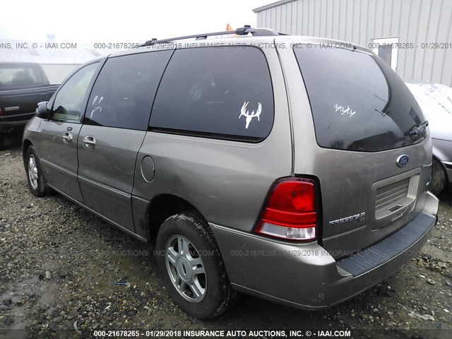 2FMZA52275BA85310 - 2005 FORD FREESTAR SEL TAN photo 3