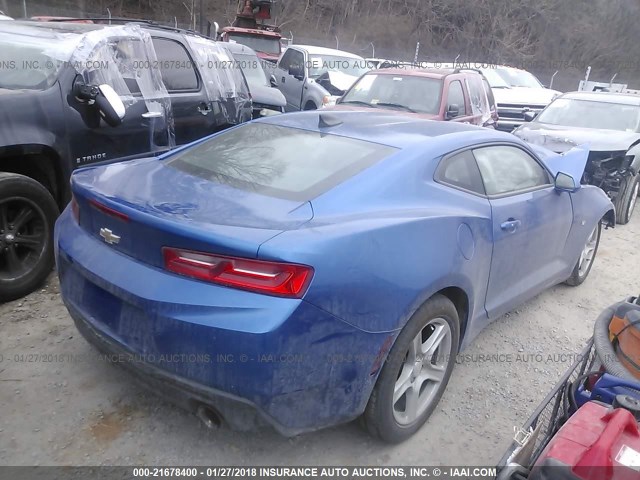 1G1FB1RS9G0182413 - 2016 CHEVROLET CAMARO LT BLUE photo 4