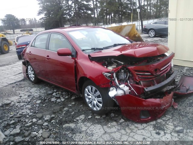 2T1BU4EE3DC045583 - 2013 TOYOTA COROLLA S/LE RED photo 1