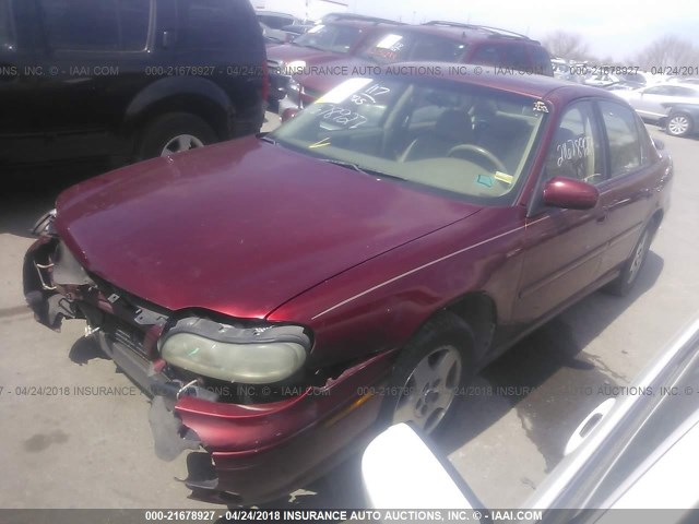 1G1NE52J33M663661 - 2003 CHEVROLET MALIBU LS წითელი ფოტო 2