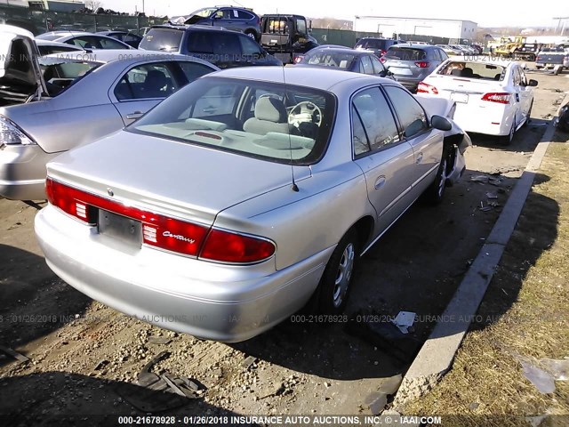 2G4WS52J551104420 - 2005 BUICK CENTURY CUSTOM GRAY photo 4