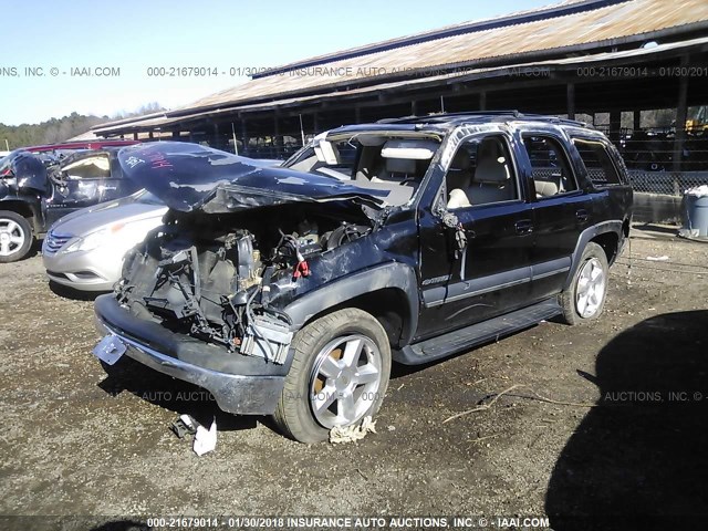 1GNEC13Z42R329223 - 2002 CHEVROLET TAHOE C1500 BLACK photo 2