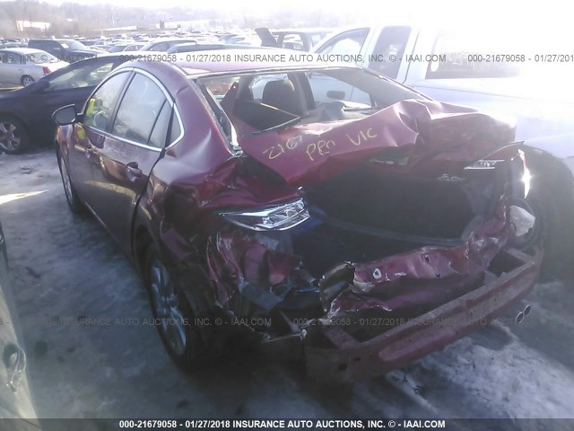 1YVHZ8DH6D5M10733 - 2013 MAZDA 6 TOURING RED photo 3