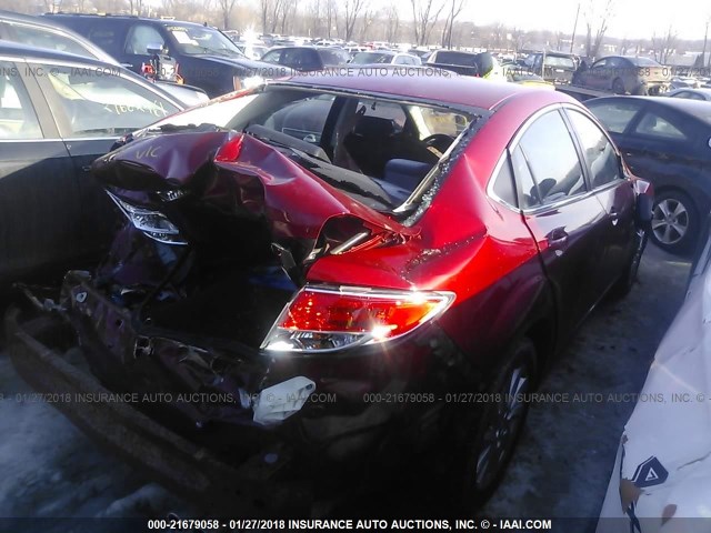 1YVHZ8DH6D5M10733 - 2013 MAZDA 6 TOURING RED photo 4