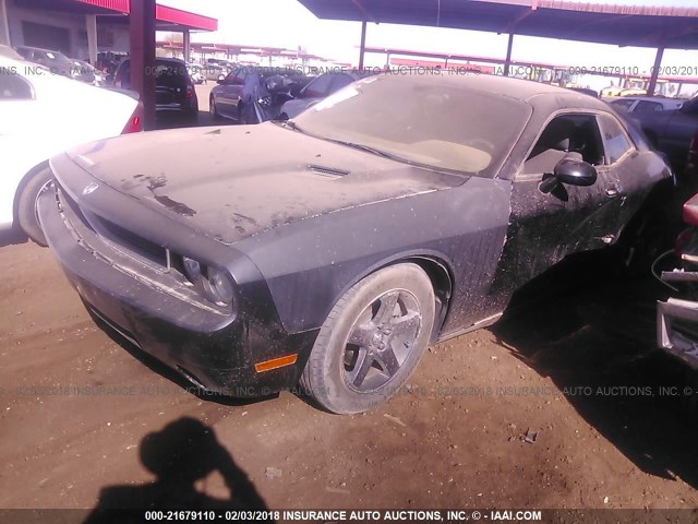 2B3CJ4DVXAH278278 - 2010 DODGE CHALLENGER SE BLACK photo 2