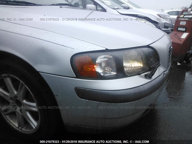 YV1RS58D822134567 - 2002 VOLVO S60 2.4T SILVER photo 6