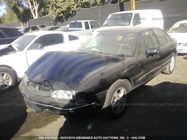 1G2HX52K4VH271537 - 1997 PONTIAC BONNEVILLE SE BLACK photo 2