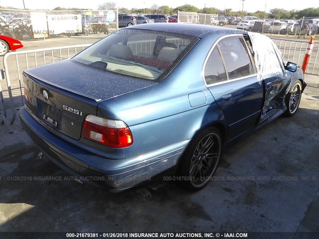 WBADT43411GF55174 - 2001 BMW 525 I AUTOMATIC BLUE photo 4